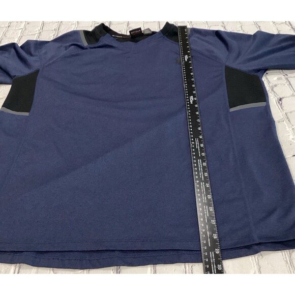Spyder Active Shirt Men’s Size L Color Blue Polyester Blend L Sleeve Pullover - Picture 5 of 5